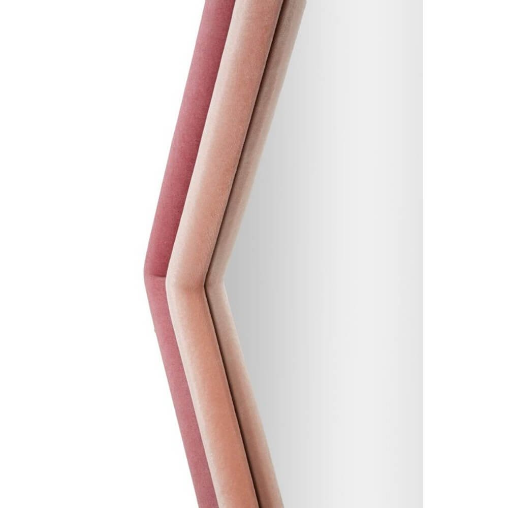 Specchio da Muro Velluto Rosa cm 75X4X80 - CLOUD VELLUTO ROSA