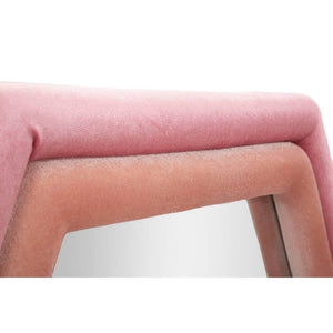 Specchio da Muro Velluto Rosa cm 75X4X80 - CLOUD VELLUTO ROSA