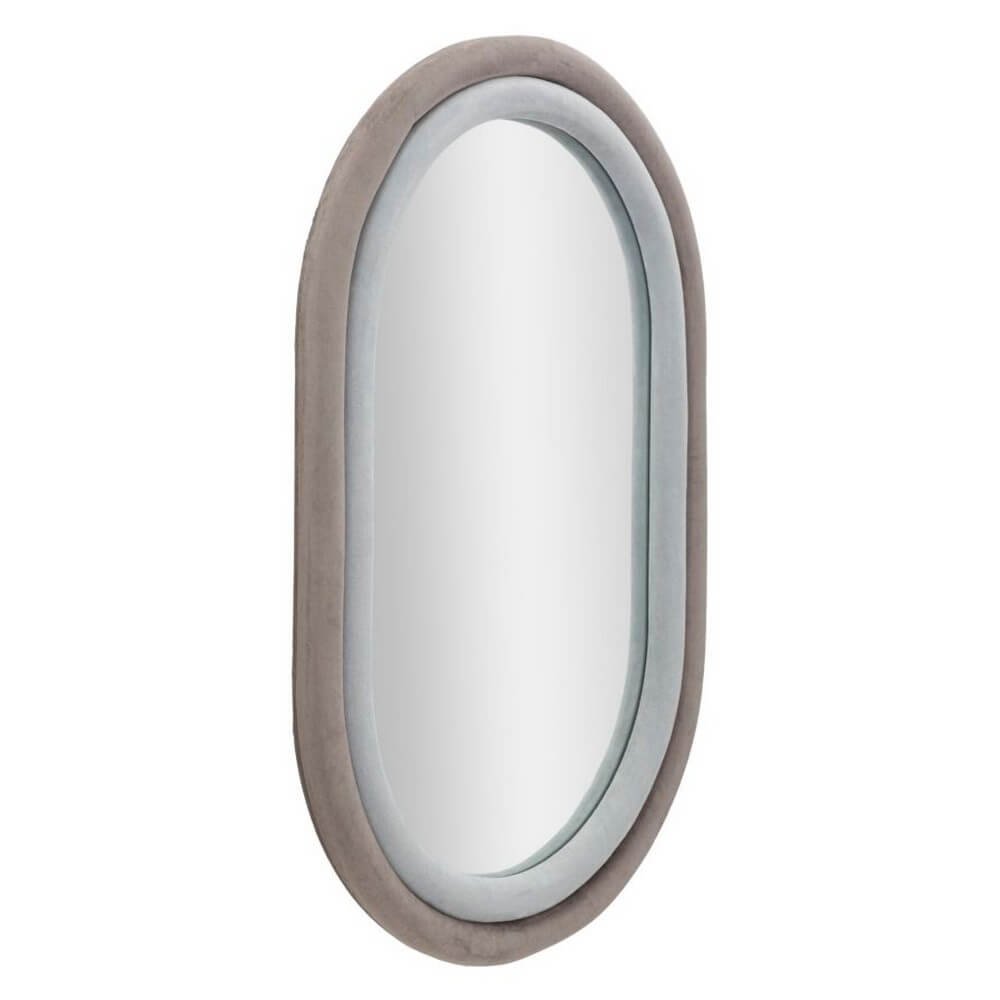 Specchio da Muro Velluto Grigio cm 60X4X90 - ANTONY VELLUTO VERDE