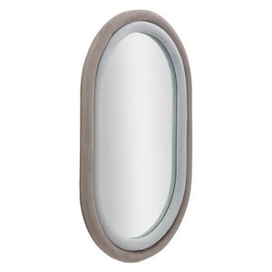 Specchio da Muro Velluto Grigio cm 60X4X90 - ANTONY VELLUTO VERDE