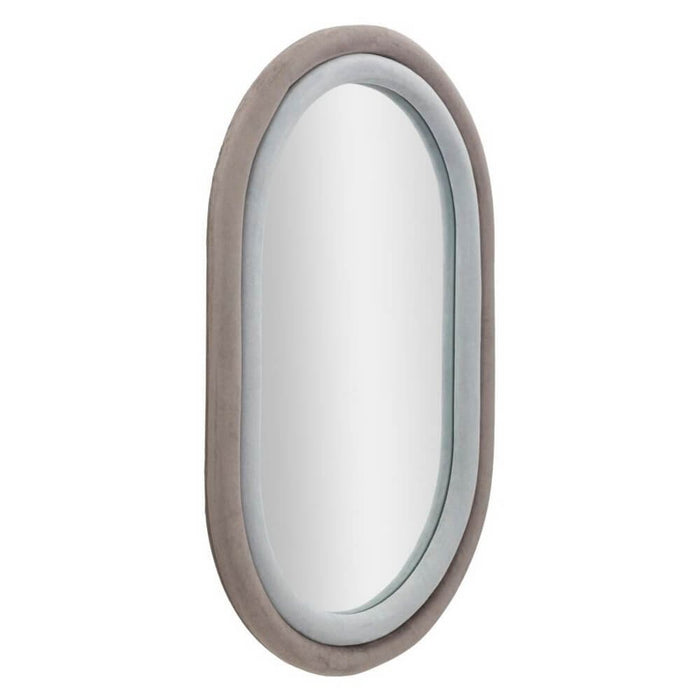 Specchio da Muro Velluto Grigio cm 60X4X90 - ANTONY VELLUTO VERDE