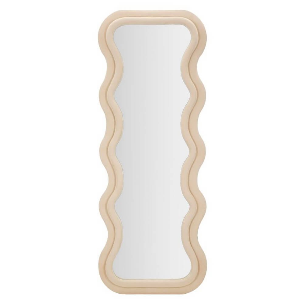 Specchio da Muro Velluto Crema cm 60X6X160 - ANTONY VELLUTORANCIO MIX