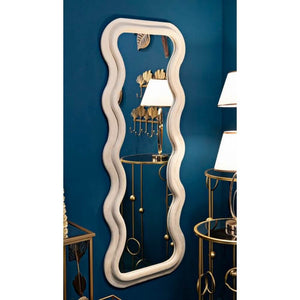 Specchio da Muro Velluto Crema cm 60X6X160 - ANTONY VELLUTORANCIO MIX