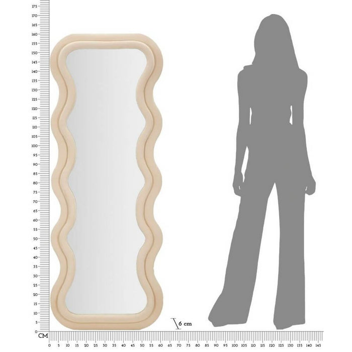Specchio da Muro Velluto Crema cm 60X6X160 - ANTONY VELLUTORANCIO MIX