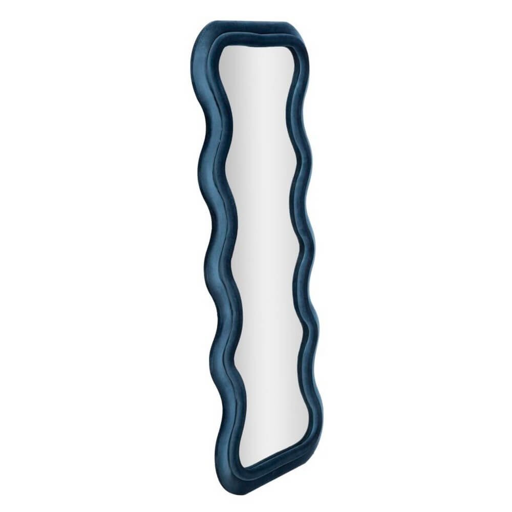 Specchio da Muro Velluto Blu cm 60X6X160 - ANTONY VELLUTO GRIGIO MIX