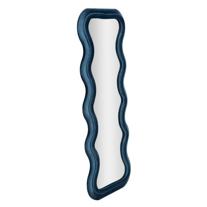 Specchio da Muro Velluto Blu cm 60X6X160 - ANTONY VELLUTO GRIGIO MIX
