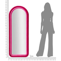 Specchio da Muro Velluto Fuxia cm 60X4X160 - EMILY VELLUTOLU