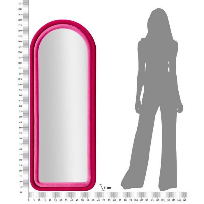 Specchio da Muro Velluto Fuxia cm 60X4X160 - EMILY VELLUTOLU