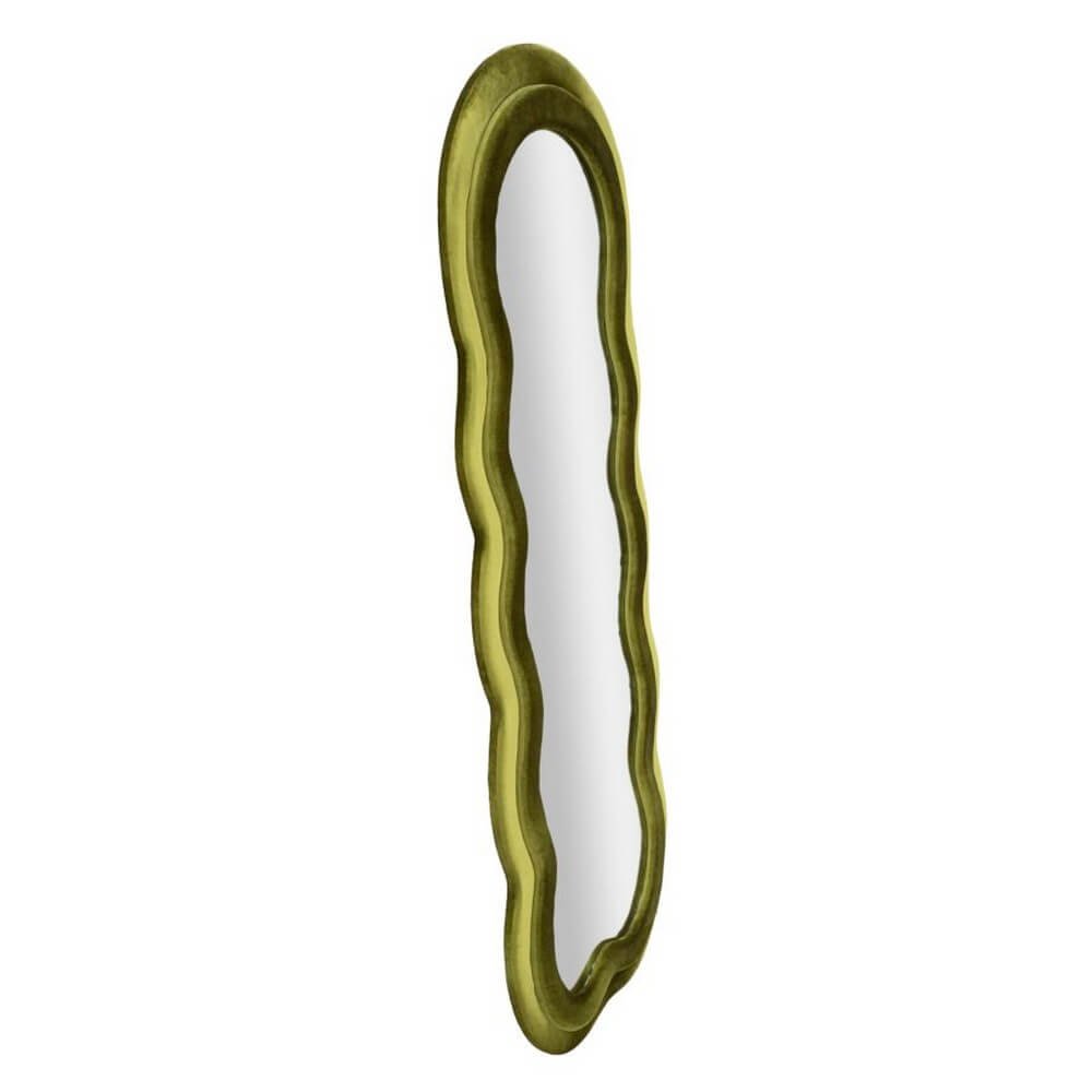 Specchio da Muro Velluto Verde cm 60X4X160 - CHANTAL VELLUTO ROSA