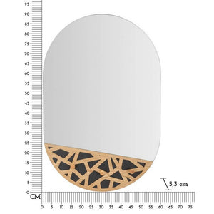Specchio da Muro con Appendiabiti Carv 60x90 cm - TERRY