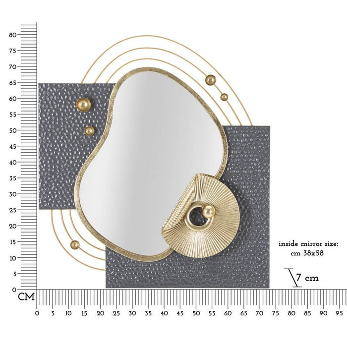 Specchio da Muro Arte 80x72,4 cm - WOODY