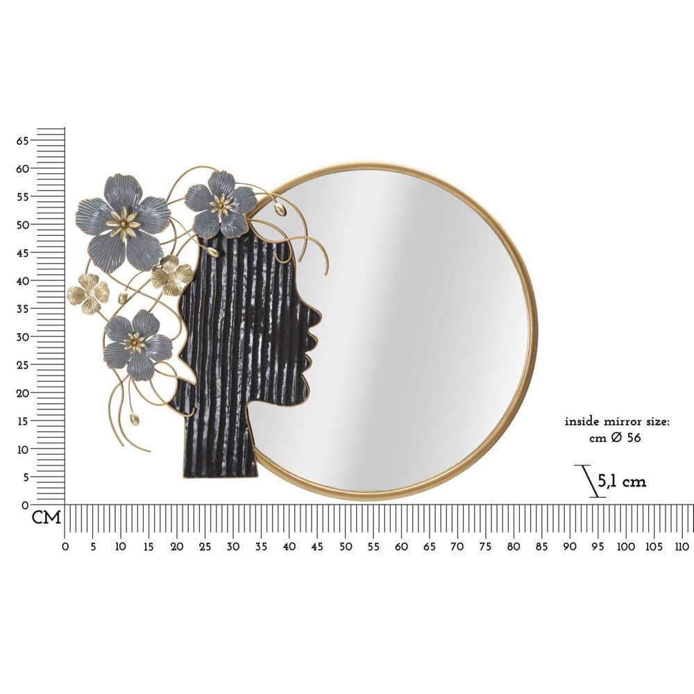 Specchio da Muro Donna 81,9x61 cm - FISH