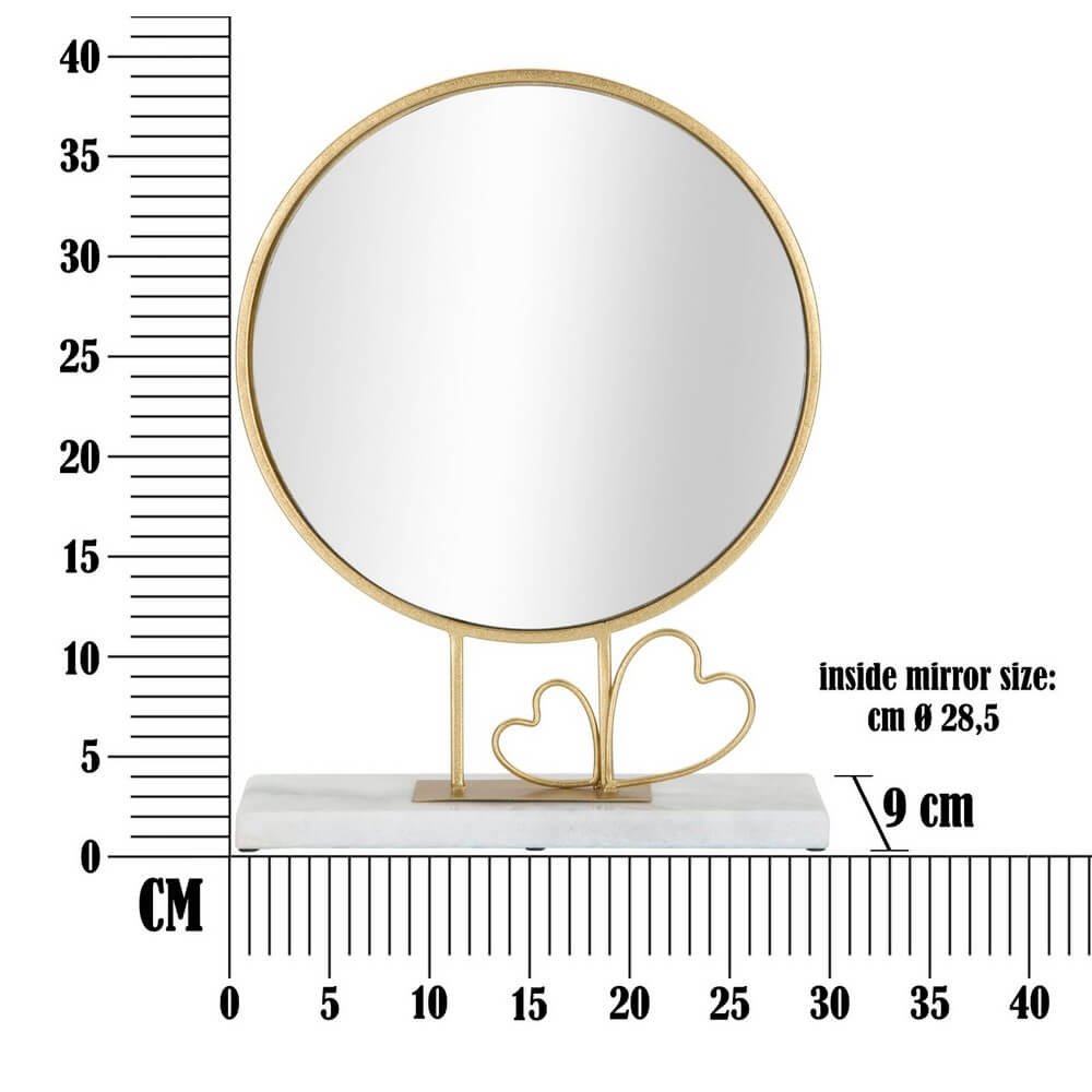 Specchio da Appoggio Cuore 30x39,5 cm - HEART