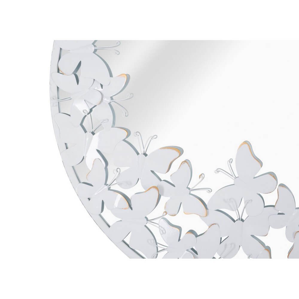 Specchio Rotondo Farfalla Bianca diam 62,5 cm - WHITE