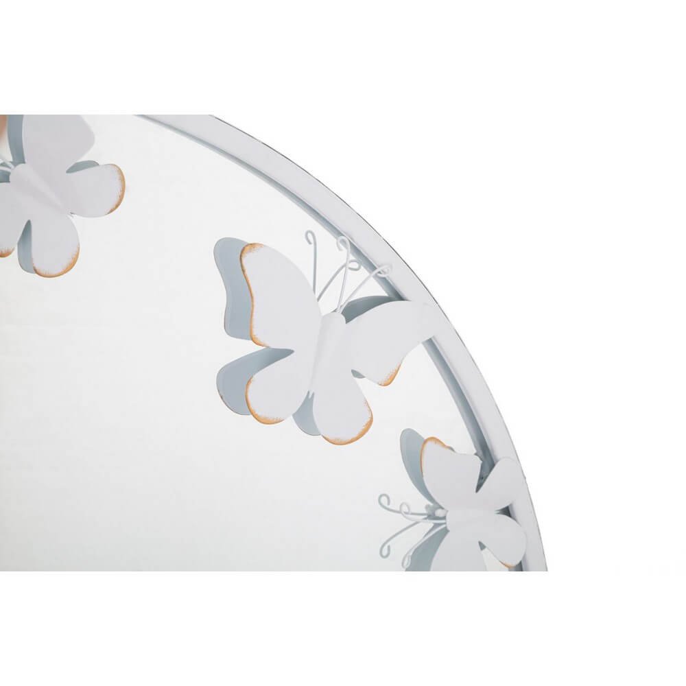 Specchio Rotondo Farfalla Bianca diam 62,5 cm - WHITE