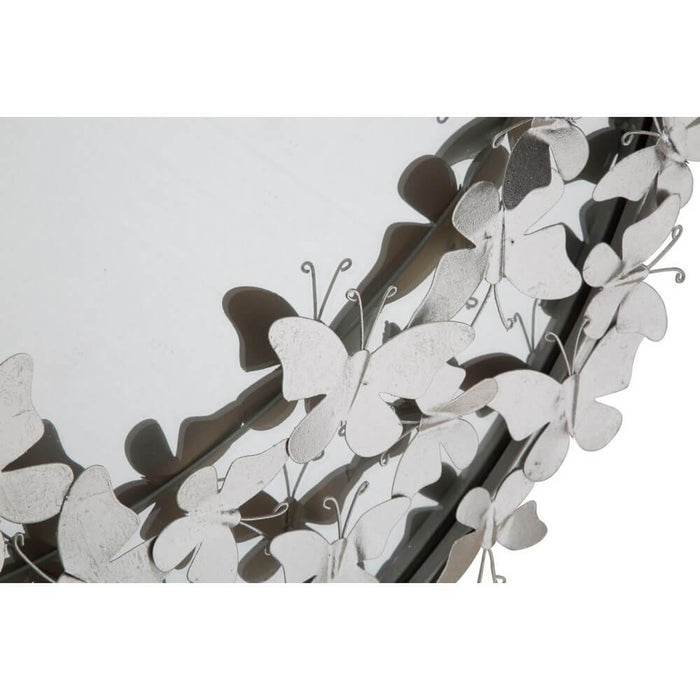 Specchio Farfalle Rotondo Argento diam 91 cm - FARFALLE ROUND SILVER