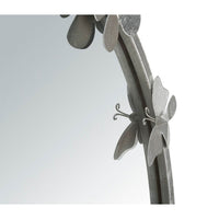 Specchio Farfalle Rotondo Argento diam 91 cm - FARFALLE ROUND SILVER