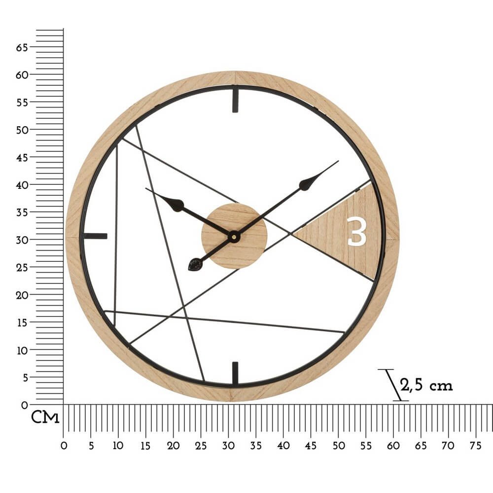 Orologio da Muro Design Geometrico diam 60 cm - GEOMETRIC DESIGN