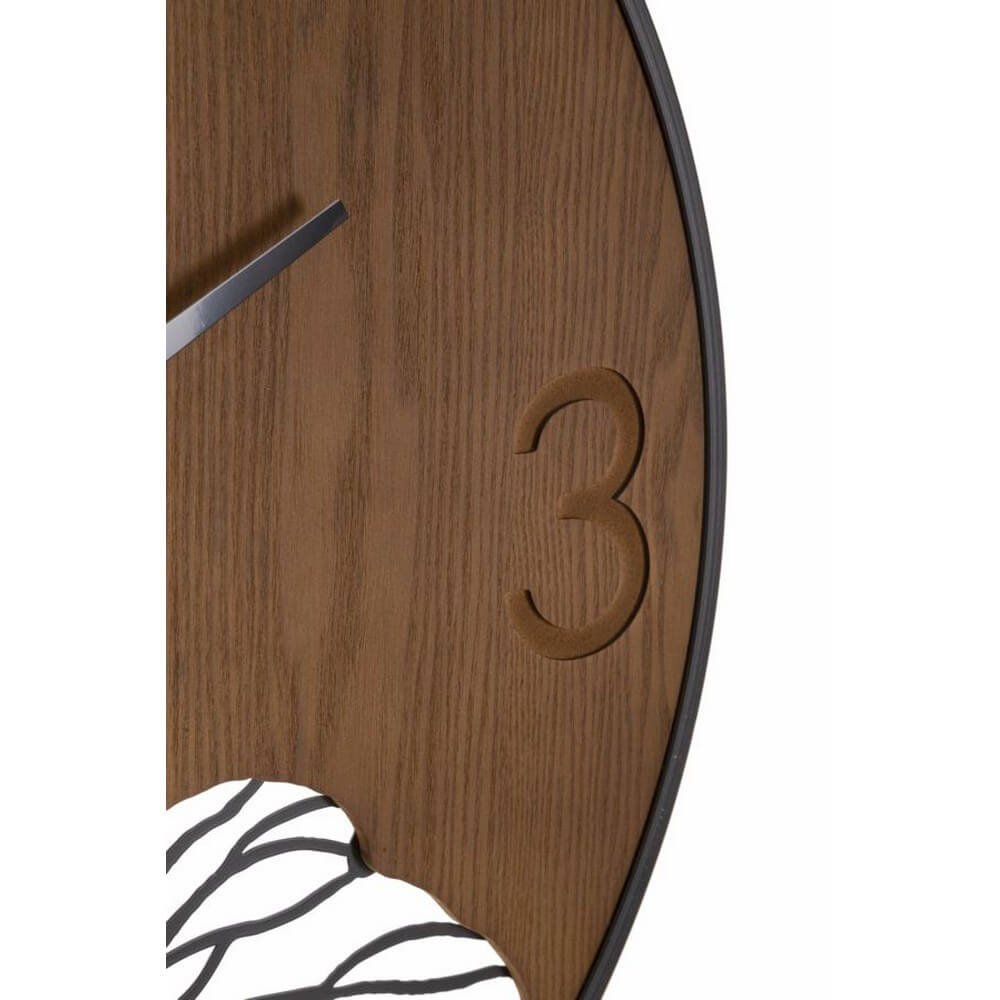 Orologio da Muro Legno/Foglia diam 60 cm - WOOD/LEAF