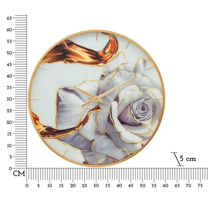 Orologio Glass Rose diam 60 cm - GLASS ROSE