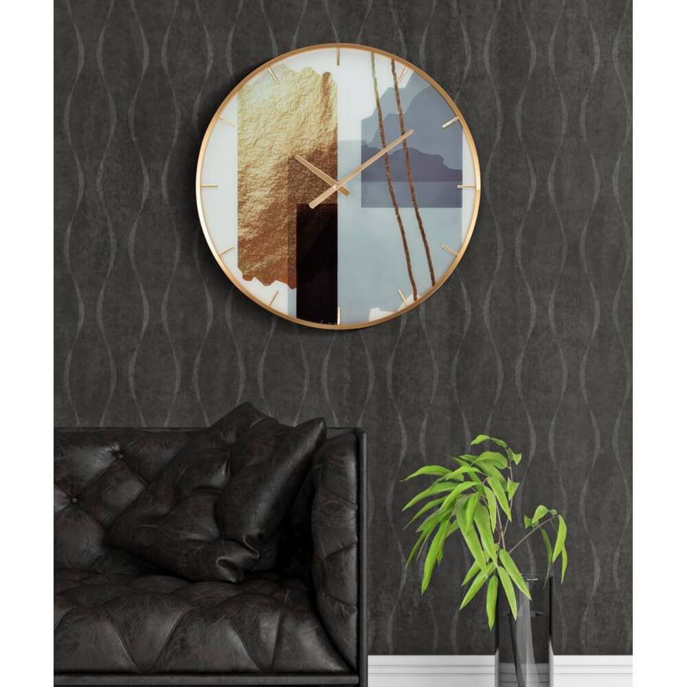 Orologio Glass Motif diam 60 cm - GLASS MOTIF
