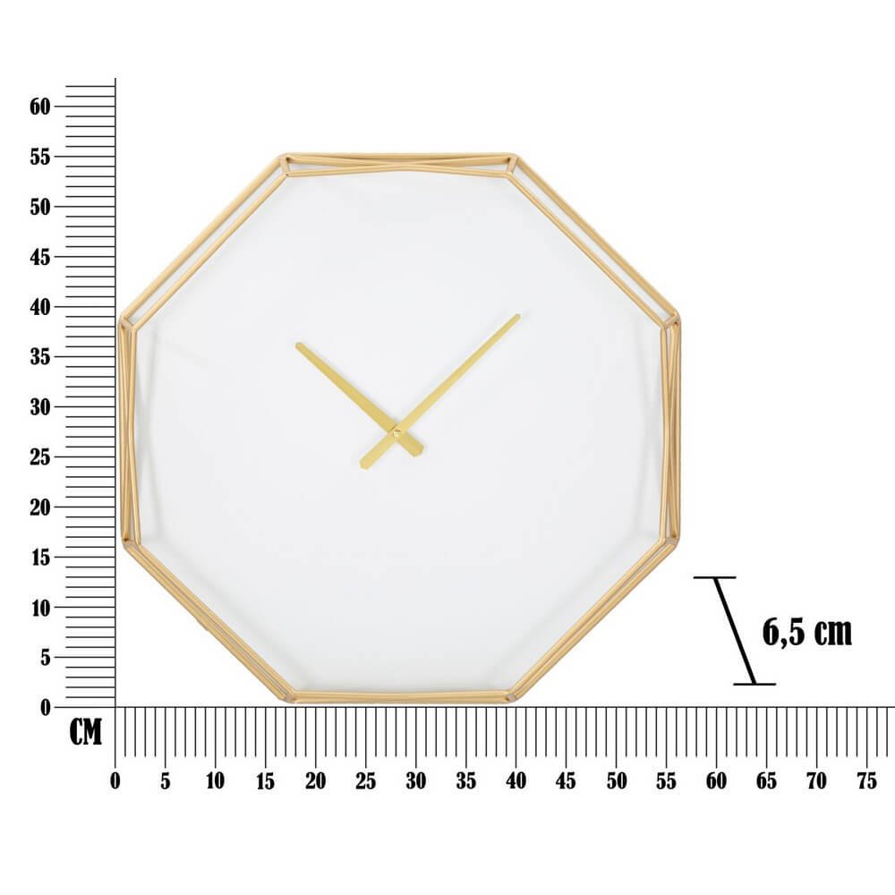 Orologio da Muro Ottagonale Gold diam 56 cm - GOLDY OCTAGONAL