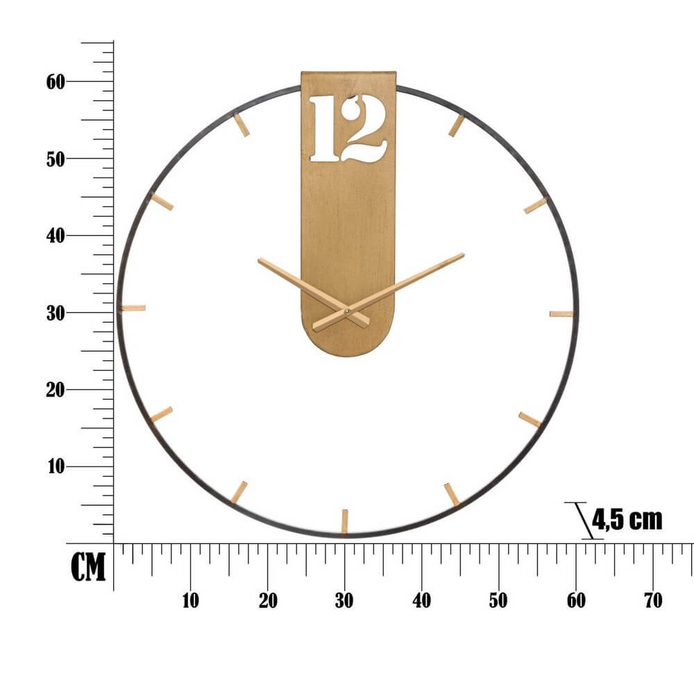 Orologio Dorato Linee cm diam 60X4,5 - GOLDY