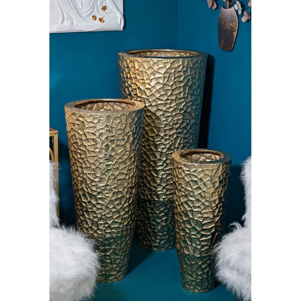 Set di Vasi Glassati Tris cm diam 50,8X114,9-40X92,7-29,8X70,5 - GLASY TRIS