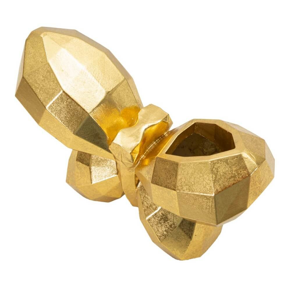 Vaso Motivo Farfalla cm 22,5X8X15 - BUTTERFLY GOLD