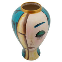 Vaso Ceramica Volto Grande cm diam 28X50 - ART FACE