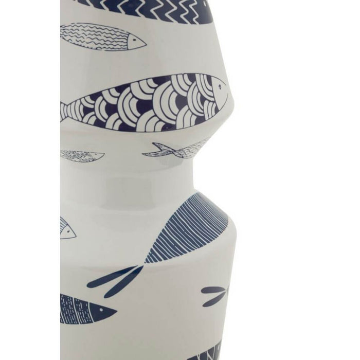 Vaso Ceramica Doppio Pesci cm diam 14X34 - FISH DOUBLE