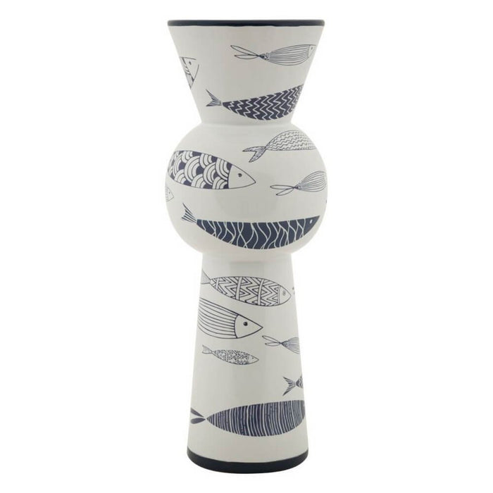 Vaso Ceramica Alto Pesci cm diam 14X38,5 - FISH TALL