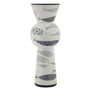 Vaso Ceramica Alto Pesci cm diam 14X38,5 - FISH TALL
