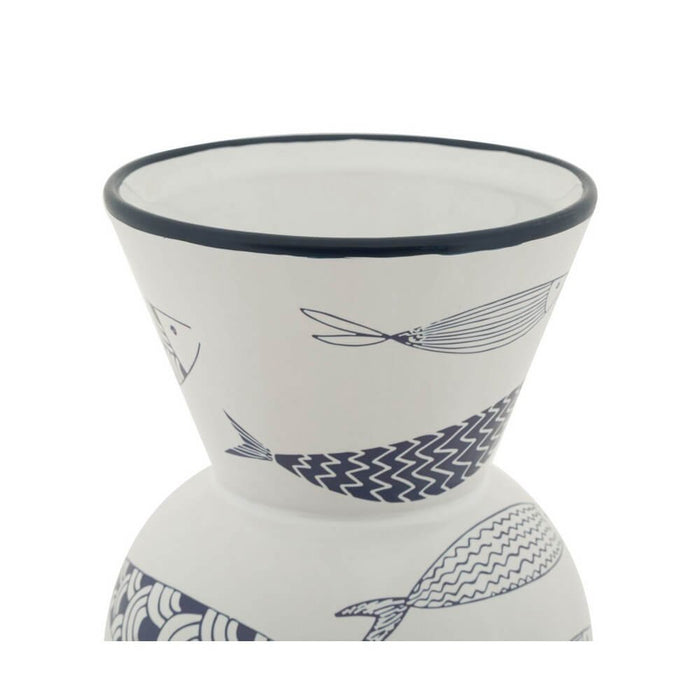 Vaso Ceramica Alto Pesci cm diam 14X38,5 - FISH TALL