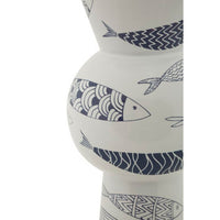 Vaso Ceramica Alto Pesci cm diam 14X38,5 - FISH TALL