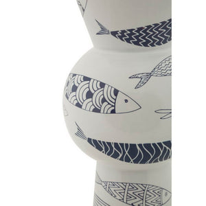 Vaso Ceramica Alto Pesci cm diam 14X38,5 - FISH TALL