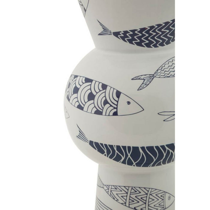 Vaso Ceramica Alto Pesci cm diam 14X38,5 - FISH TALL