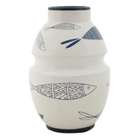 Vaso Ceramica Piccolo Pesci cm diam 15X24 - FISH