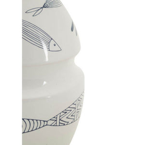 Vaso Ceramica Piccolo Pesci cm diam 15X24 - FISH