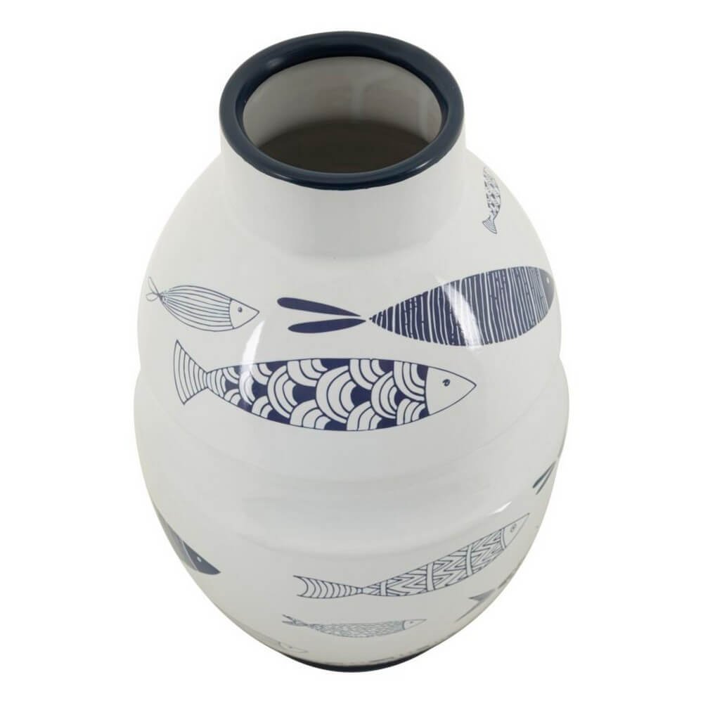 Vaso Ceramica Grande Pesci cm diam 21X31 - FISH