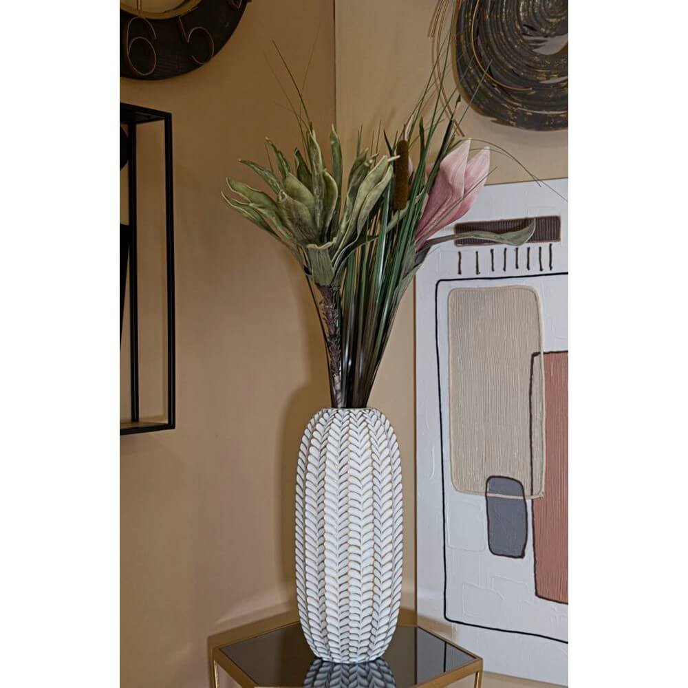 Vaso Resina Piccolo cm Ø 18,5X46 - LEAF