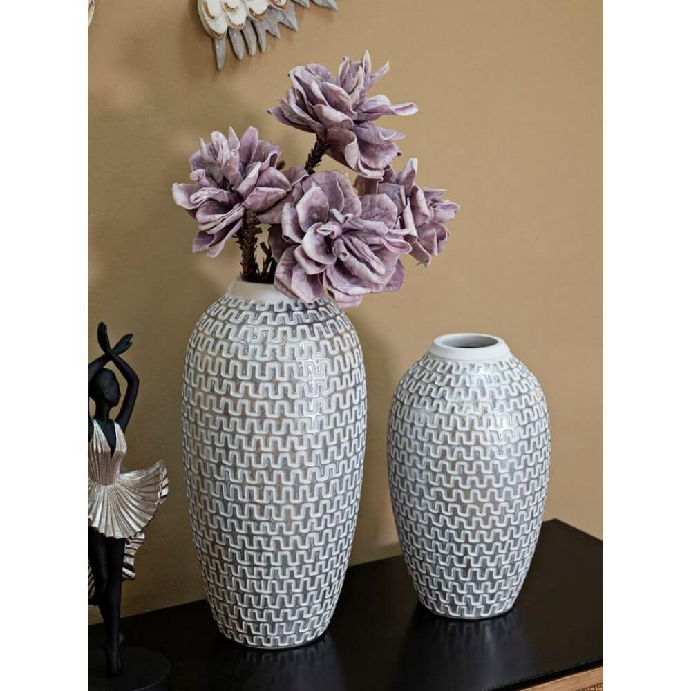 Vaso Resina Piccolo cm Ø 19,5X34 - WAVE