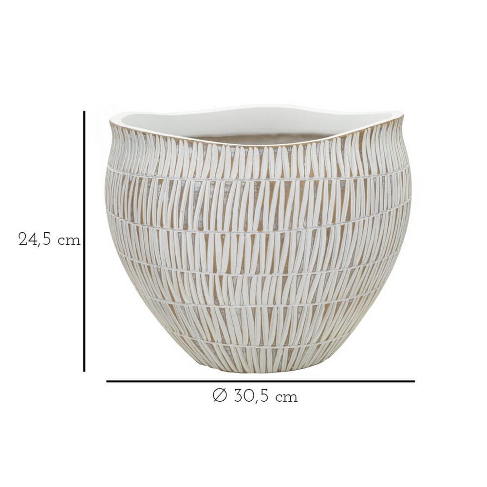 Cachepot Resina Grande cm Ø 30,5X24,5 - STIKY