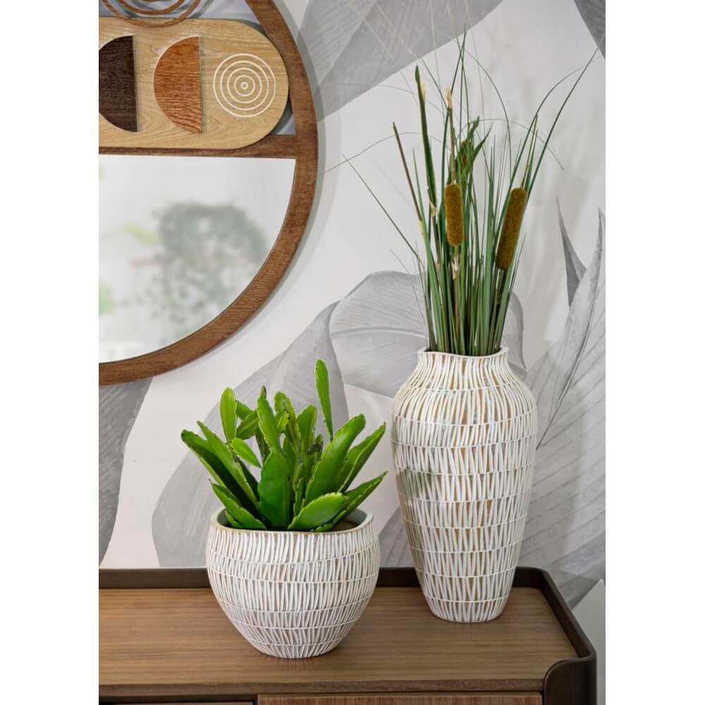 Vaso Resina Basso cm Ø 22X44 - STIKY