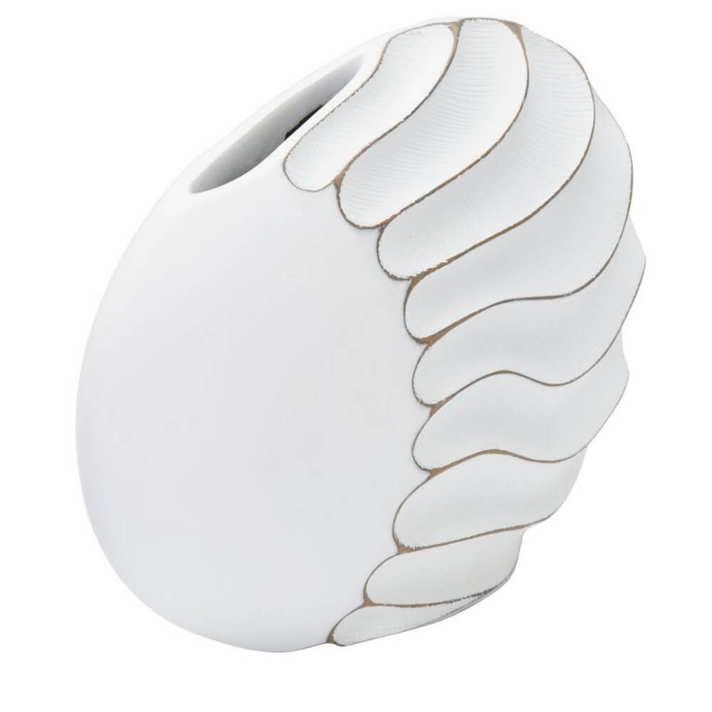 Vaso Resina Decorato Piccolo cm 34X11,5X24,5 - LINES