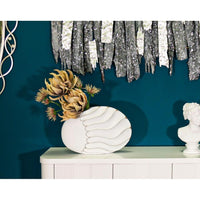 Vaso Resina Decorato Piccolo cm 34X11,5X24,5 - LINES