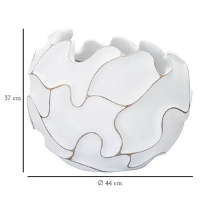 Vaso Resina Decorato cm Ã˜ 44X37 - GASPEAU LINES