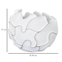 Vaso Resina Decorato cm Ø 44X37 - GASPEAU LINES