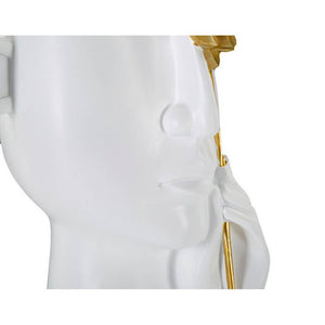 Vaso Volto con Fiore cm 14X13X27 - FACEON FIORE