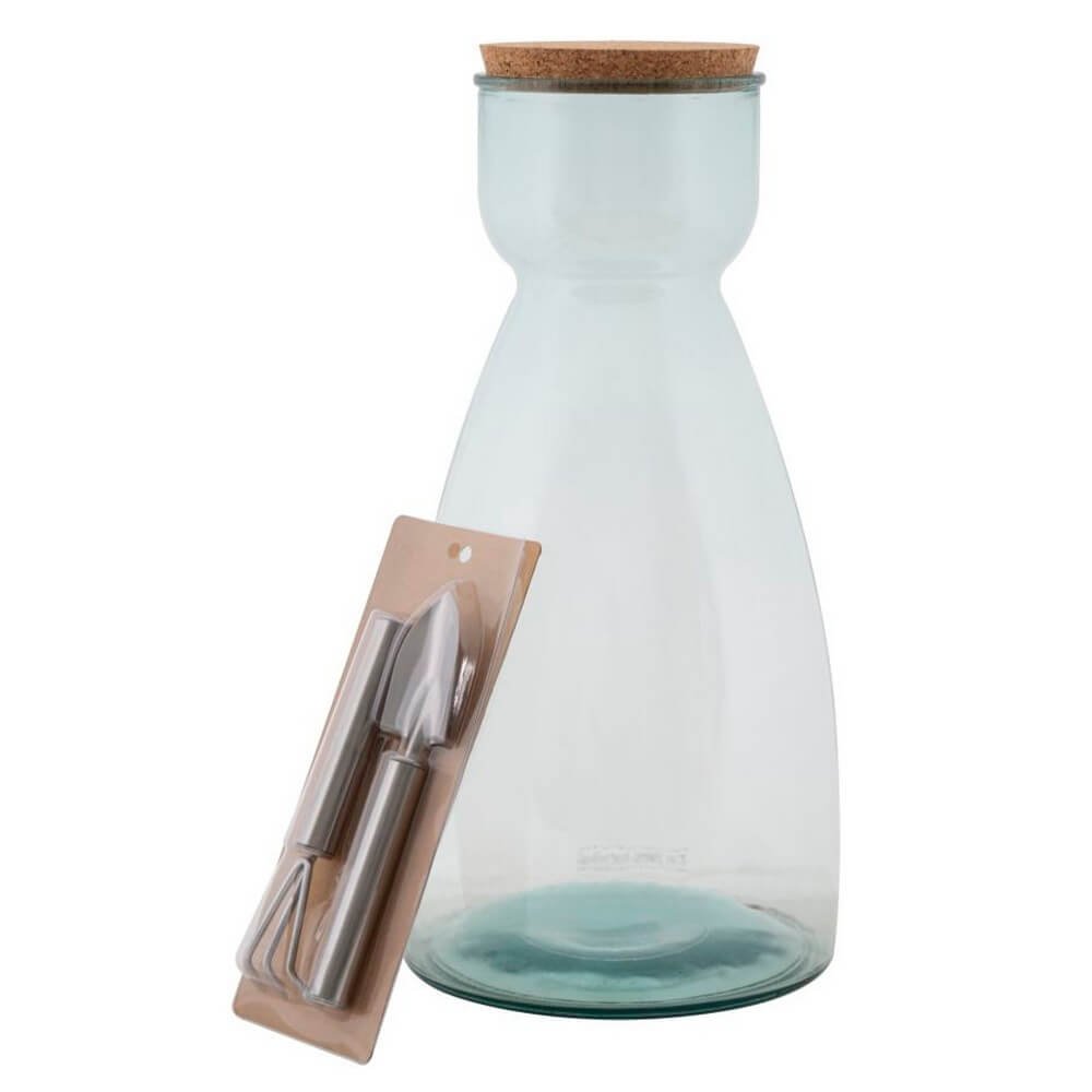 Vaso Giardino Vetro Riciclato cm Ø 21,5X43,5 (Made in Spain) - GARDEN